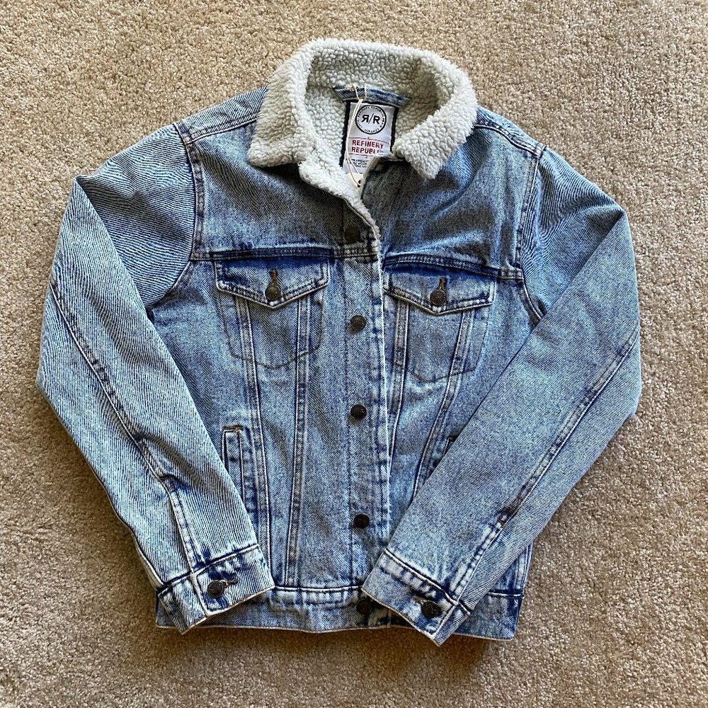 MEN'S DENIM SHERPA JACKET